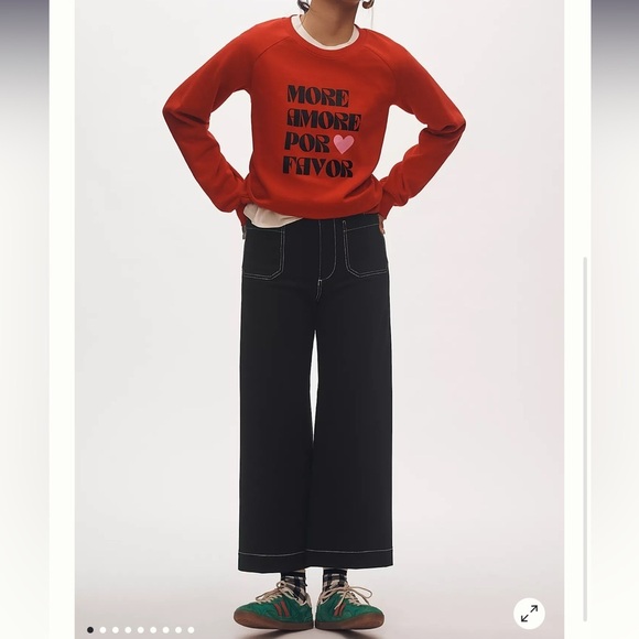 New - Mauve Black Wide-Leg Pants - Picture 2 of 5